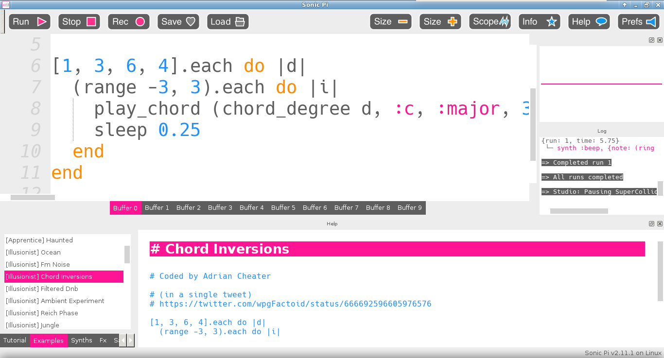 Sonic Pi running in a chroot