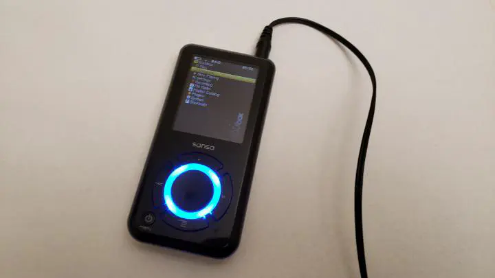 A portable music player