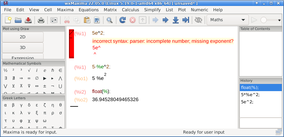 Calculation with result of 36.94528049465326