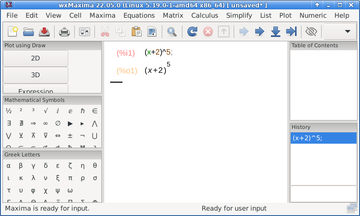 Calculation with result that simply repeats the input expression